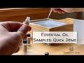Video demo showing how to use of essential oils samples